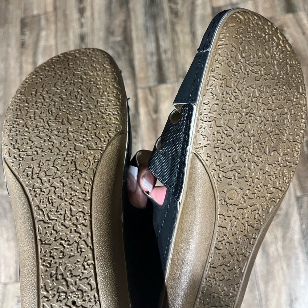 Nwot Flexus By Spring Step Black Open Toe Comfort… - image 7